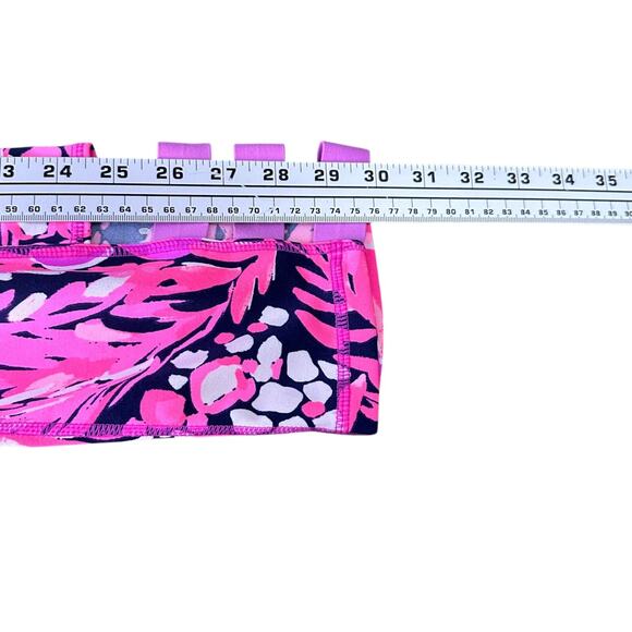 Lilly Pulitzer Luxletic Weekender Cropped Leggings Women’s Medium Jungle Pink - Picture 8 of 9